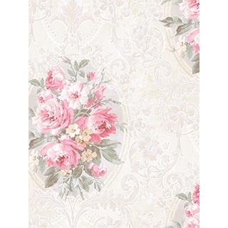 Seabrook Designs CM10008 Camille Acrylic Coated Traditional/Classic Wallpaper